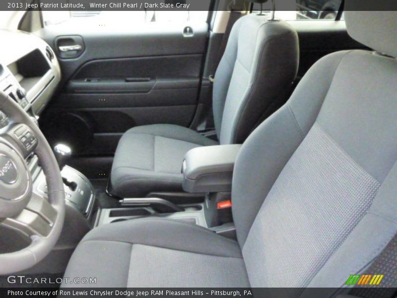 Winter Chill Pearl / Dark Slate Gray 2013 Jeep Patriot Latitude