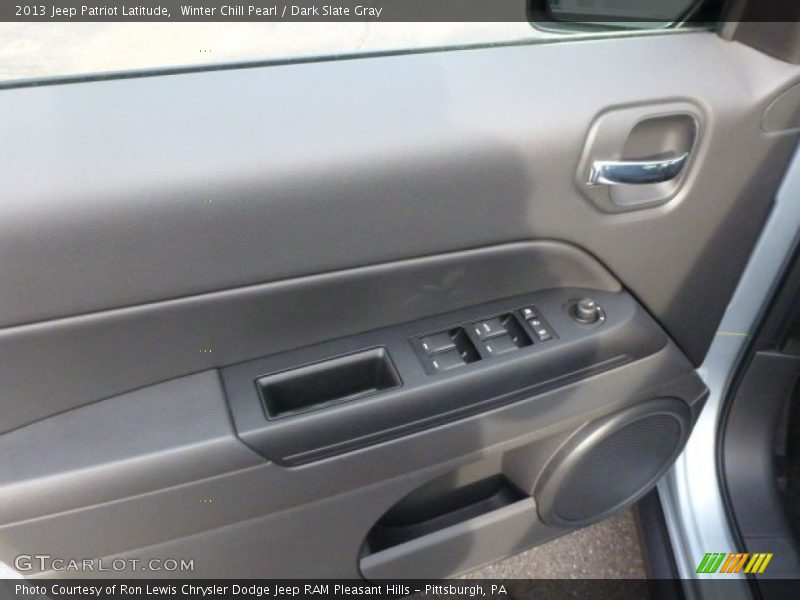 Winter Chill Pearl / Dark Slate Gray 2013 Jeep Patriot Latitude