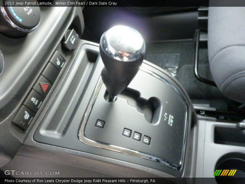 Winter Chill Pearl / Dark Slate Gray 2013 Jeep Patriot Latitude
