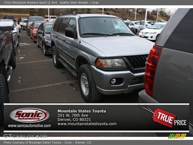 Seattle Silver Metallic / Gray 2000 Mitsubishi Montero Sport LS 4x4