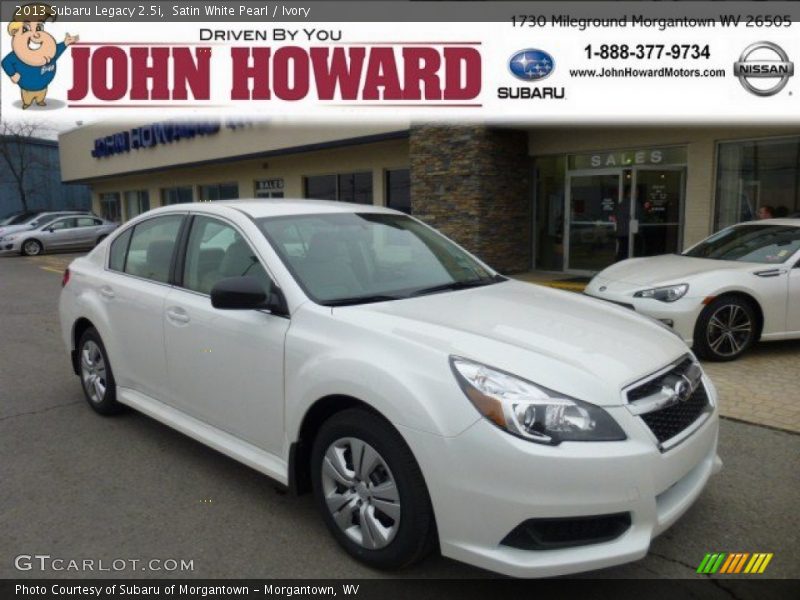 Satin White Pearl / Ivory 2013 Subaru Legacy 2.5i