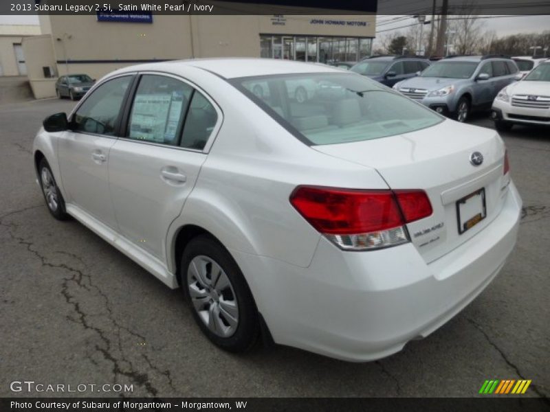 Satin White Pearl / Ivory 2013 Subaru Legacy 2.5i