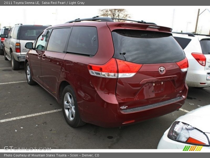 Salsa Red Pearl / Light Gray 2011 Toyota Sienna LE