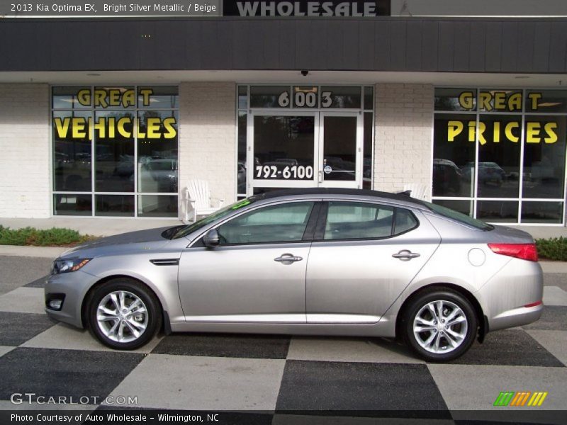 Bright Silver Metallic / Beige 2013 Kia Optima EX
