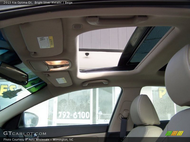 Bright Silver Metallic / Beige 2013 Kia Optima EX