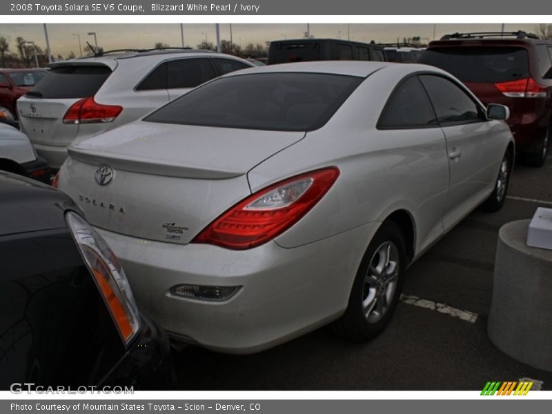 Blizzard White Pearl / Ivory 2008 Toyota Solara SE V6 Coupe