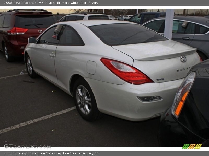 Blizzard White Pearl / Ivory 2008 Toyota Solara SE V6 Coupe