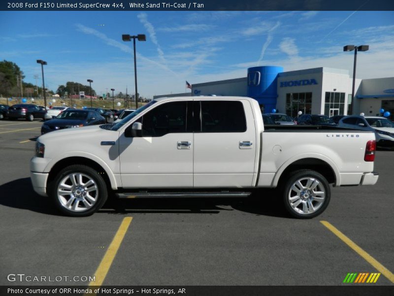 White Sand Tri-Coat / Tan 2008 Ford F150 Limited SuperCrew 4x4