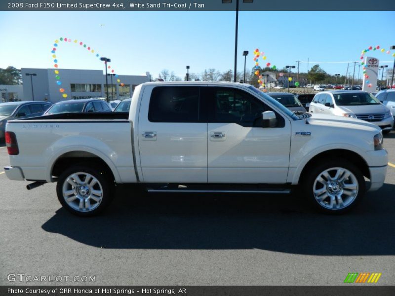 White Sand Tri-Coat / Tan 2008 Ford F150 Limited SuperCrew 4x4