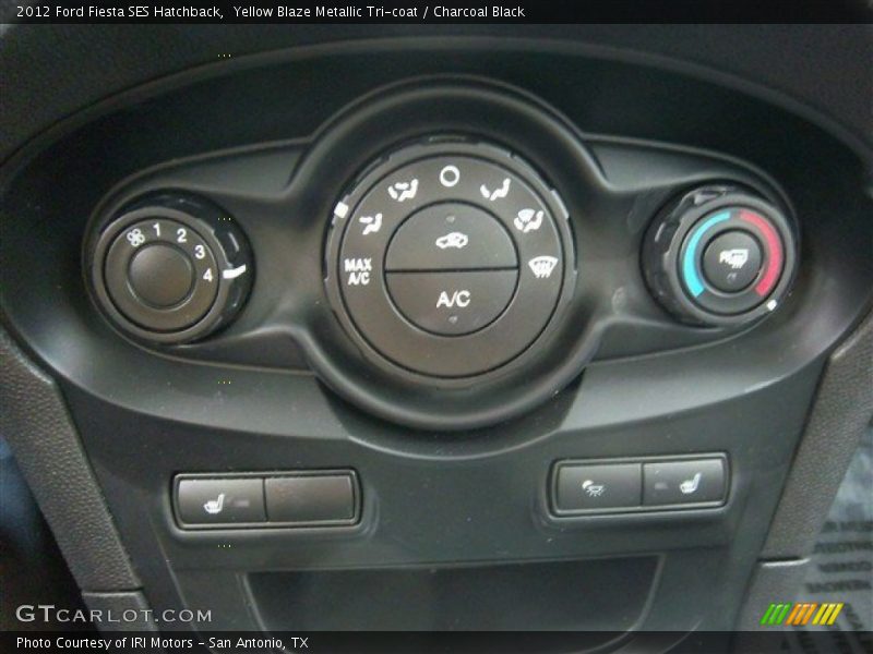 Controls of 2012 Fiesta SES Hatchback