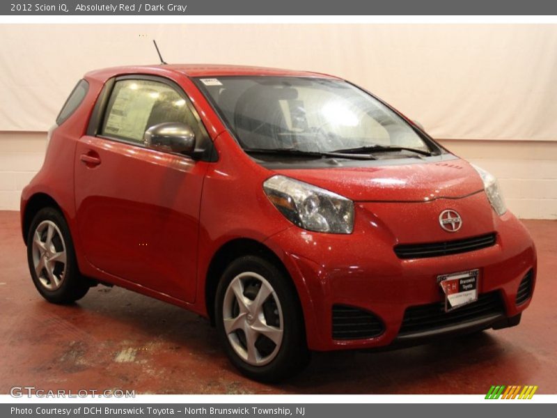 Absolutely Red / Dark Gray 2012 Scion iQ