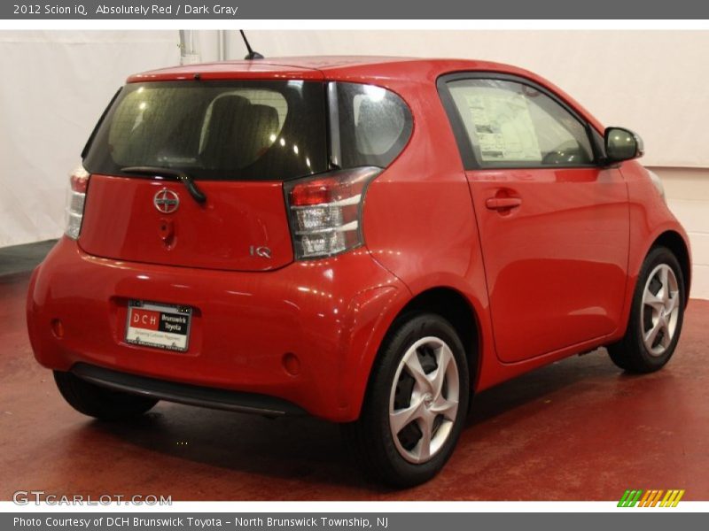 Absolutely Red / Dark Gray 2012 Scion iQ
