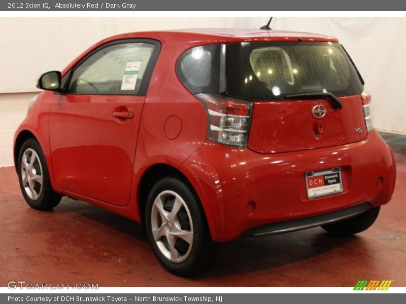 Absolutely Red / Dark Gray 2012 Scion iQ