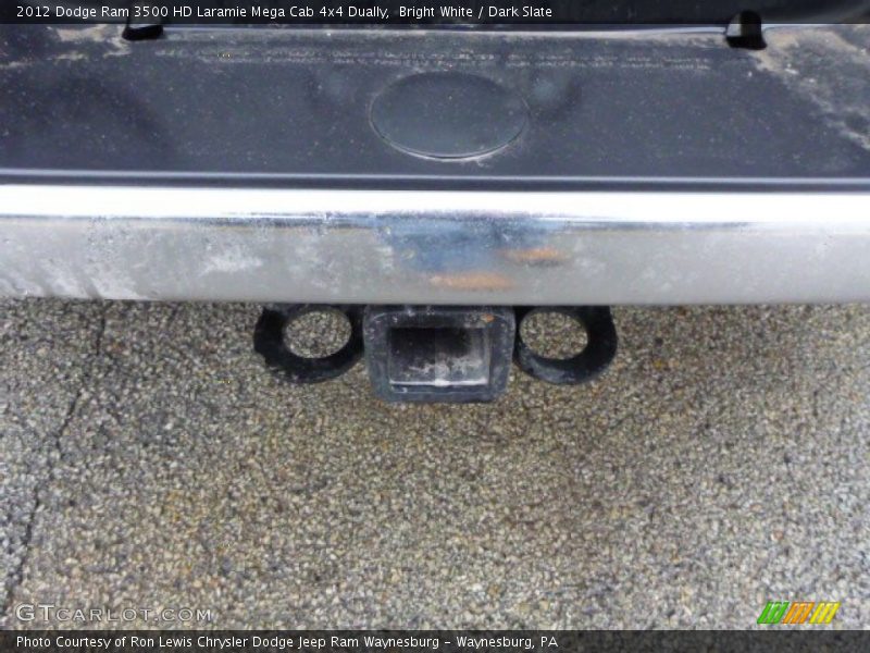 Bright White / Dark Slate 2012 Dodge Ram 3500 HD Laramie Mega Cab 4x4 Dually