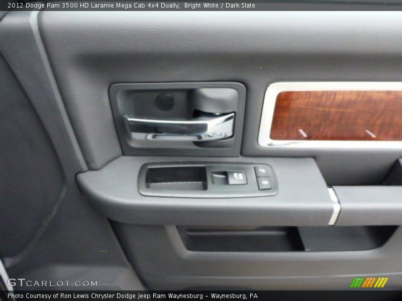 Bright White / Dark Slate 2012 Dodge Ram 3500 HD Laramie Mega Cab 4x4 Dually