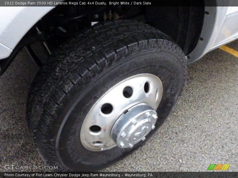 Bright White / Dark Slate 2012 Dodge Ram 3500 HD Laramie Mega Cab 4x4 Dually
