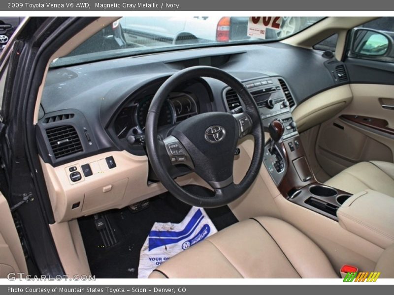 Ivory Interior - 2009 Venza V6 AWD 