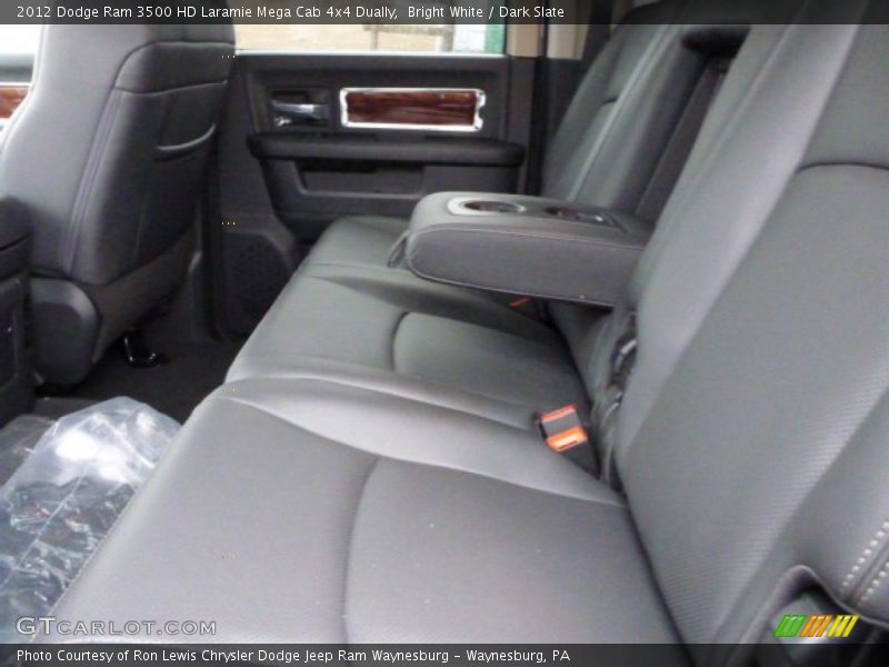 Bright White / Dark Slate 2012 Dodge Ram 3500 HD Laramie Mega Cab 4x4 Dually