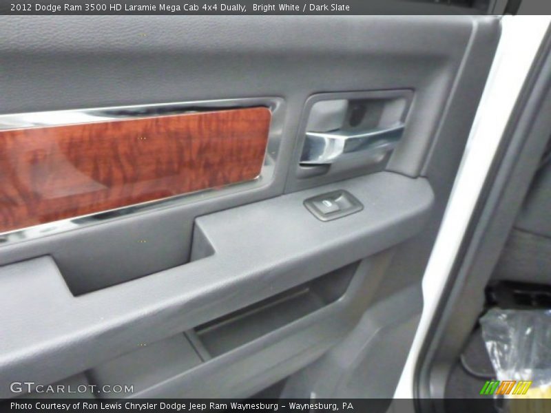 Bright White / Dark Slate 2012 Dodge Ram 3500 HD Laramie Mega Cab 4x4 Dually