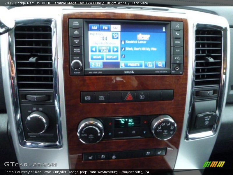 Bright White / Dark Slate 2012 Dodge Ram 3500 HD Laramie Mega Cab 4x4 Dually