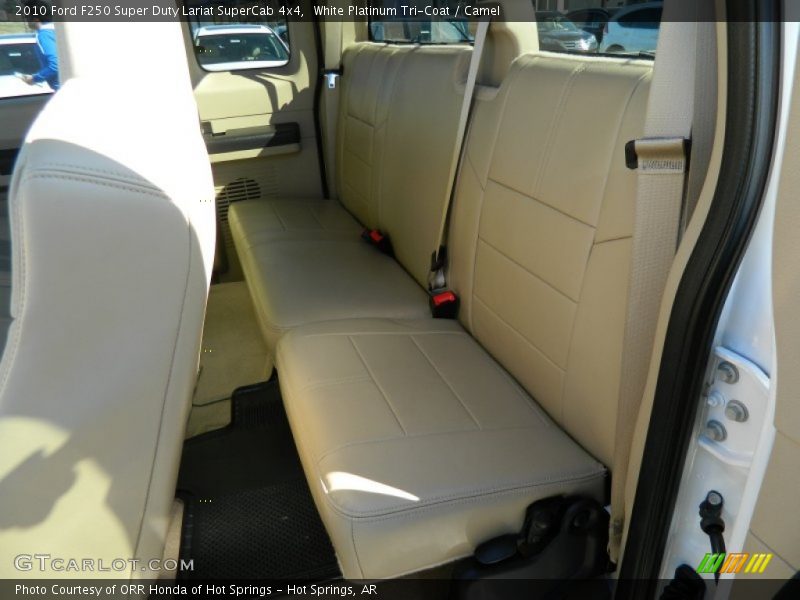 White Platinum Tri-Coat / Camel 2010 Ford F250 Super Duty Lariat SuperCab 4x4
