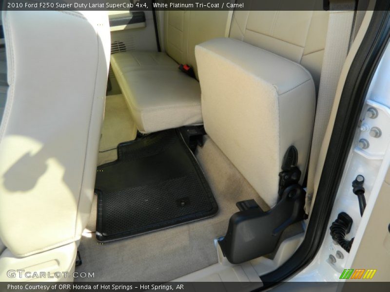 White Platinum Tri-Coat / Camel 2010 Ford F250 Super Duty Lariat SuperCab 4x4