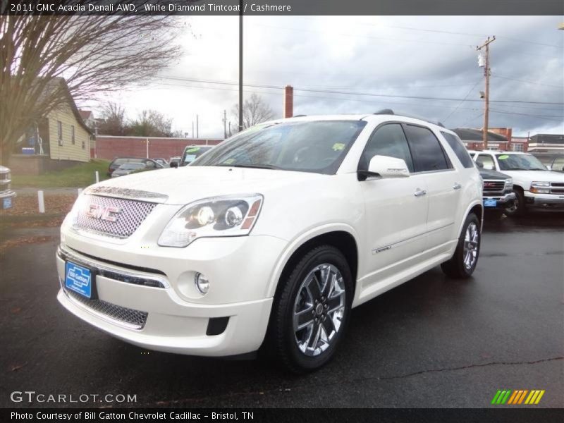 White Diamond Tintcoat / Cashmere 2011 GMC Acadia Denali AWD