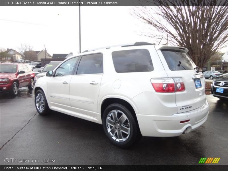 White Diamond Tintcoat / Cashmere 2011 GMC Acadia Denali AWD