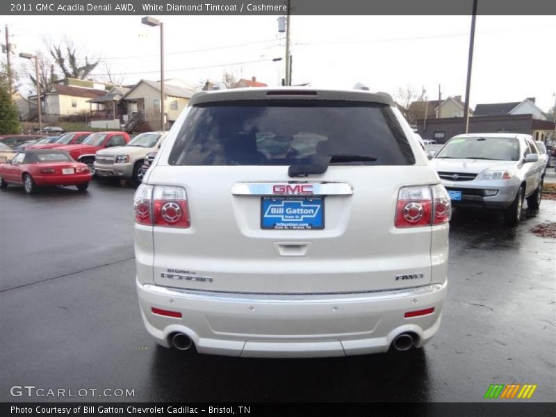 White Diamond Tintcoat / Cashmere 2011 GMC Acadia Denali AWD