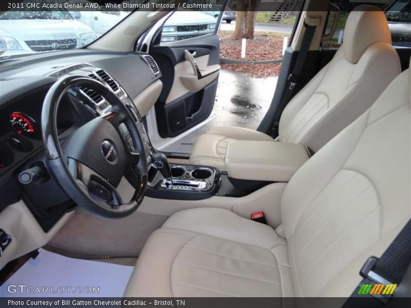 White Diamond Tintcoat / Cashmere 2011 GMC Acadia Denali AWD