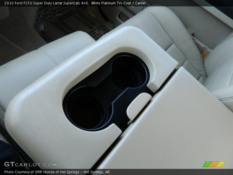 White Platinum Tri-Coat / Camel 2010 Ford F250 Super Duty Lariat SuperCab 4x4