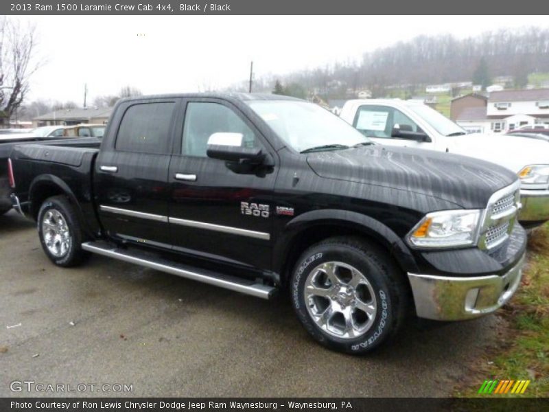 Black / Black 2013 Ram 1500 Laramie Crew Cab 4x4