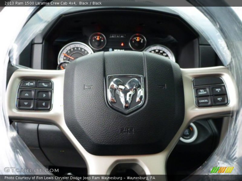 Black / Black 2013 Ram 1500 Laramie Crew Cab 4x4