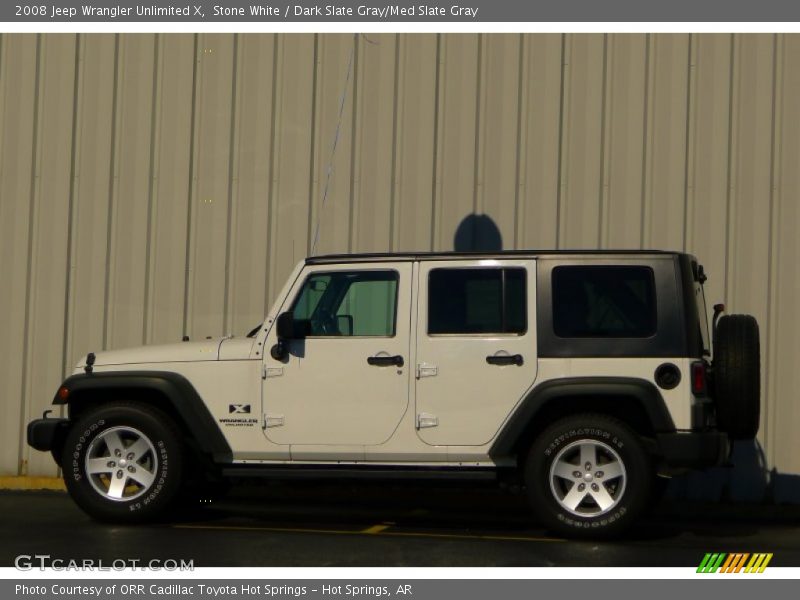 Stone White / Dark Slate Gray/Med Slate Gray 2008 Jeep Wrangler Unlimited X