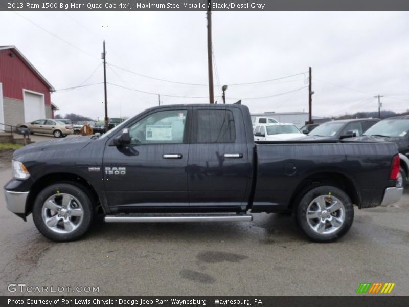 Maximum Steel Metallic / Black/Diesel Gray 2013 Ram 1500 Big Horn Quad Cab 4x4