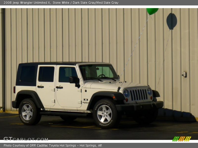 Stone White / Dark Slate Gray/Med Slate Gray 2008 Jeep Wrangler Unlimited X