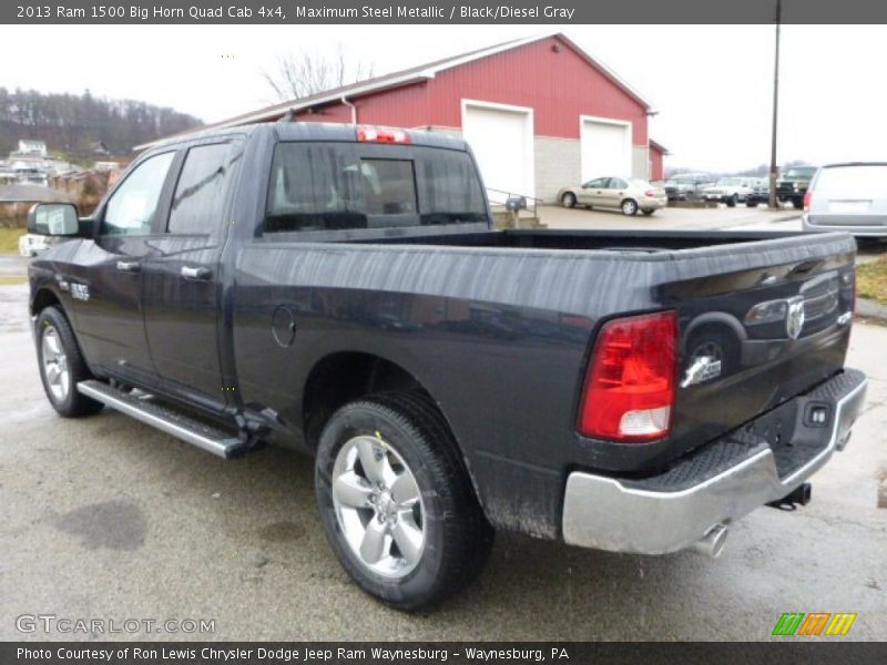 Maximum Steel Metallic / Black/Diesel Gray 2013 Ram 1500 Big Horn Quad Cab 4x4