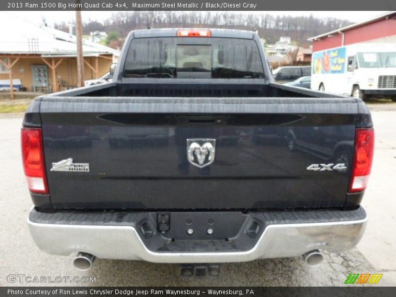 Maximum Steel Metallic / Black/Diesel Gray 2013 Ram 1500 Big Horn Quad Cab 4x4