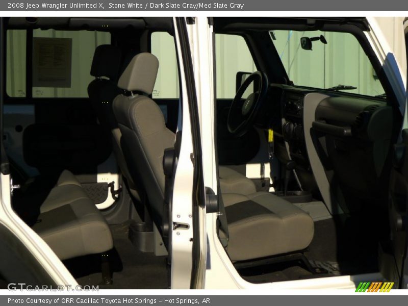 Stone White / Dark Slate Gray/Med Slate Gray 2008 Jeep Wrangler Unlimited X