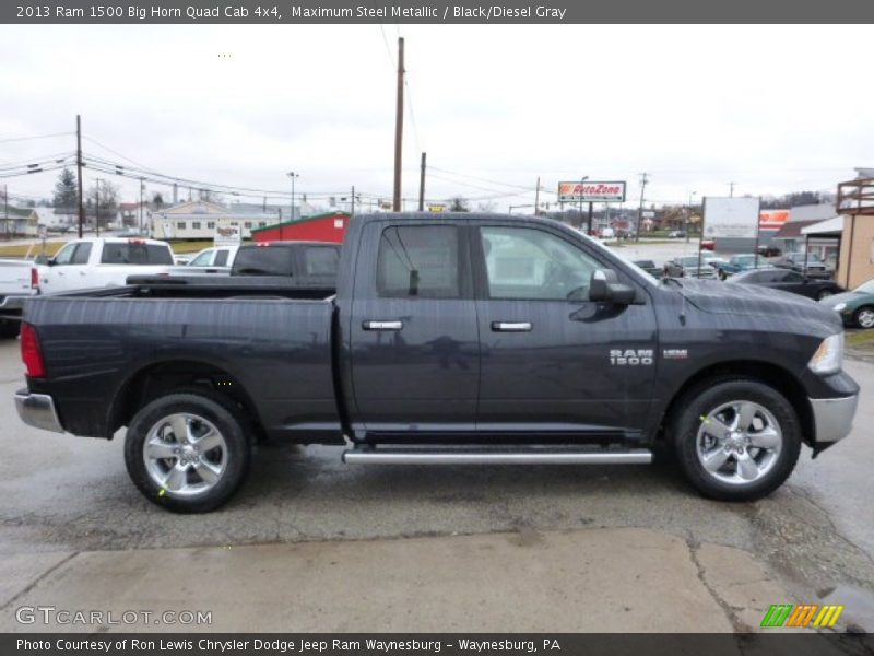 Maximum Steel Metallic / Black/Diesel Gray 2013 Ram 1500 Big Horn Quad Cab 4x4