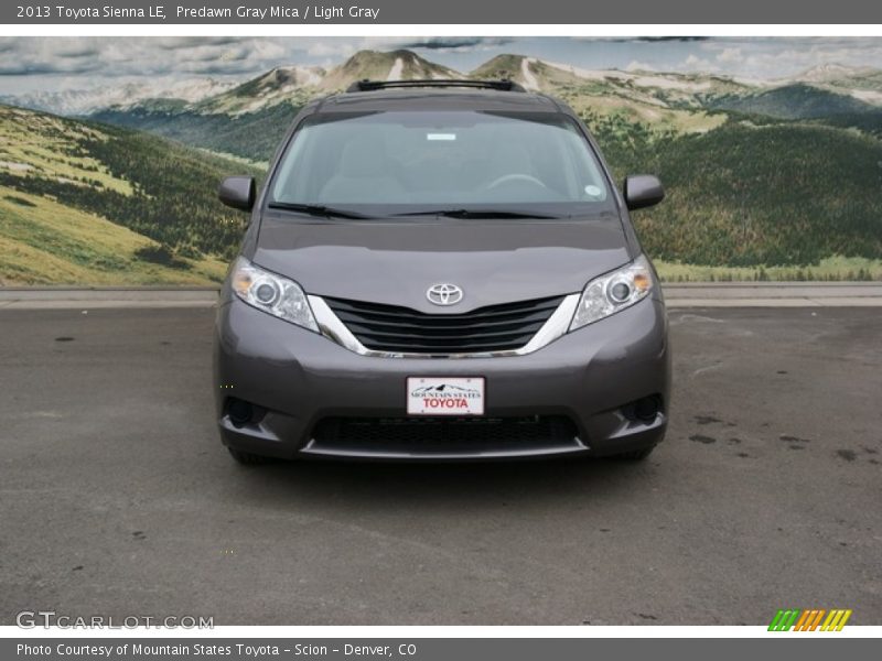 Predawn Gray Mica / Light Gray 2013 Toyota Sienna LE