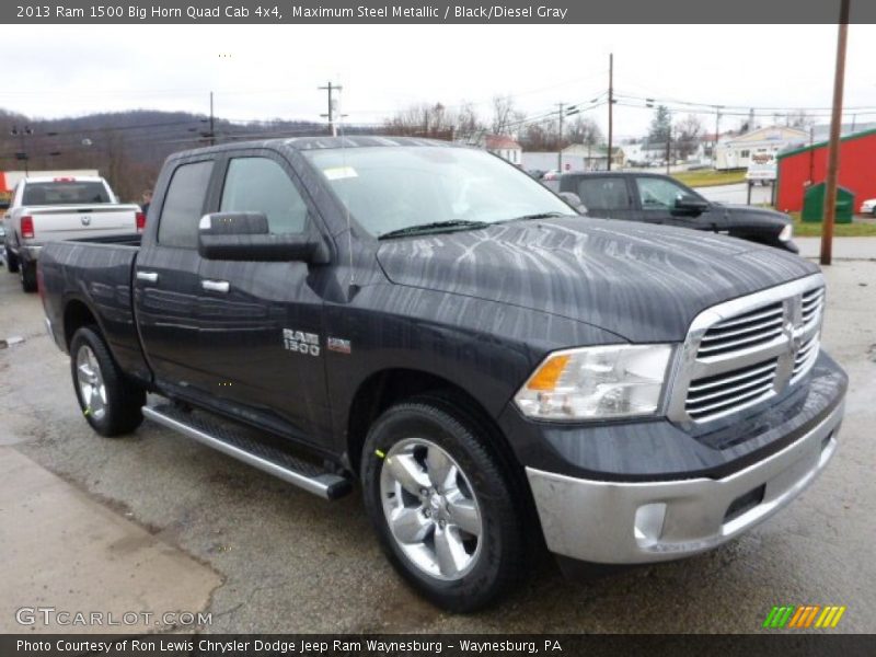 Maximum Steel Metallic / Black/Diesel Gray 2013 Ram 1500 Big Horn Quad Cab 4x4