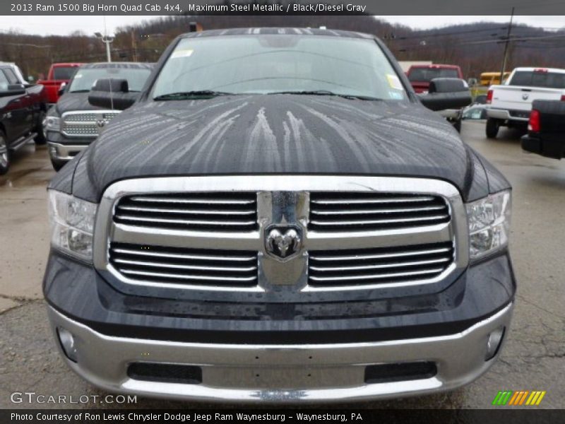 Maximum Steel Metallic / Black/Diesel Gray 2013 Ram 1500 Big Horn Quad Cab 4x4
