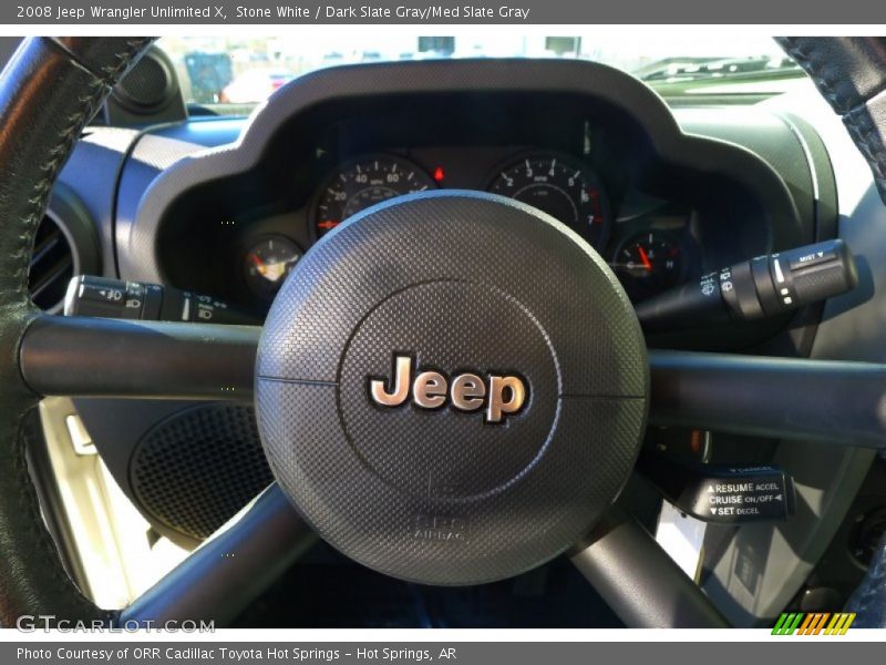 Stone White / Dark Slate Gray/Med Slate Gray 2008 Jeep Wrangler Unlimited X