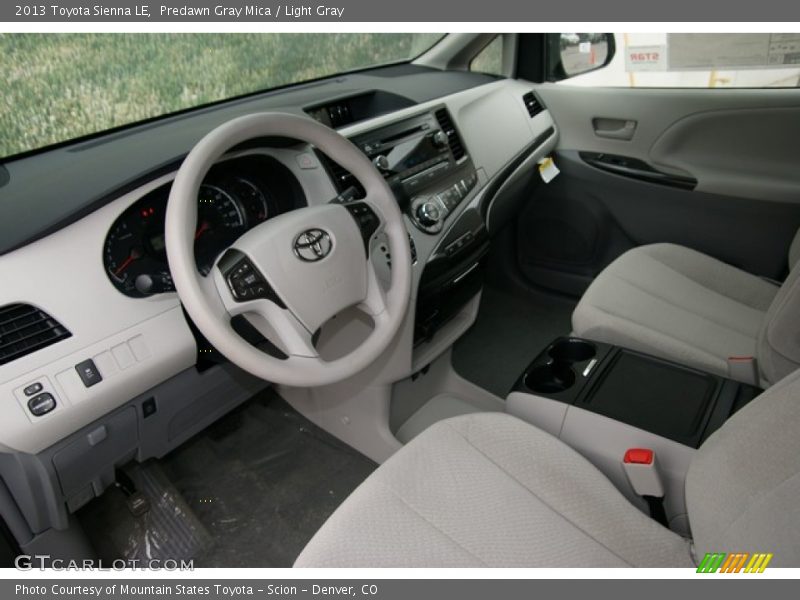 Predawn Gray Mica / Light Gray 2013 Toyota Sienna LE