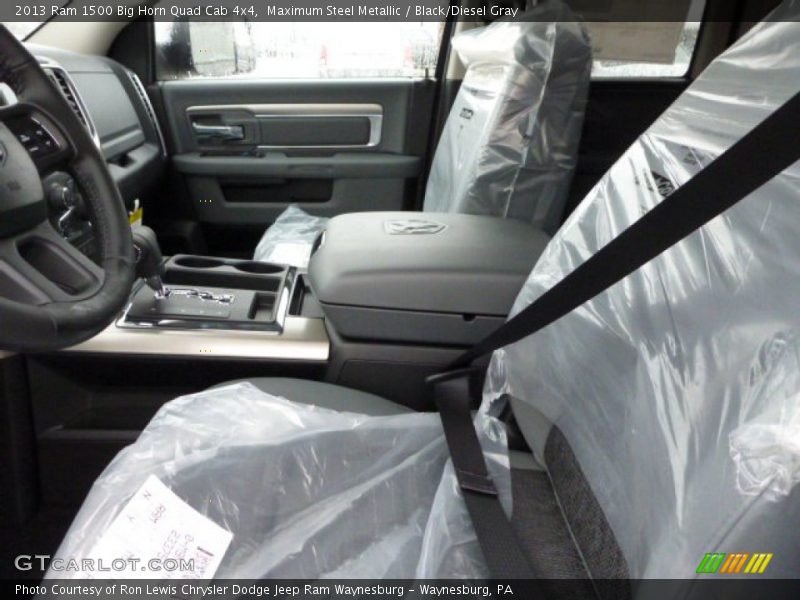 Maximum Steel Metallic / Black/Diesel Gray 2013 Ram 1500 Big Horn Quad Cab 4x4