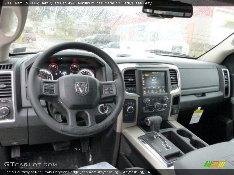 Maximum Steel Metallic / Black/Diesel Gray 2013 Ram 1500 Big Horn Quad Cab 4x4