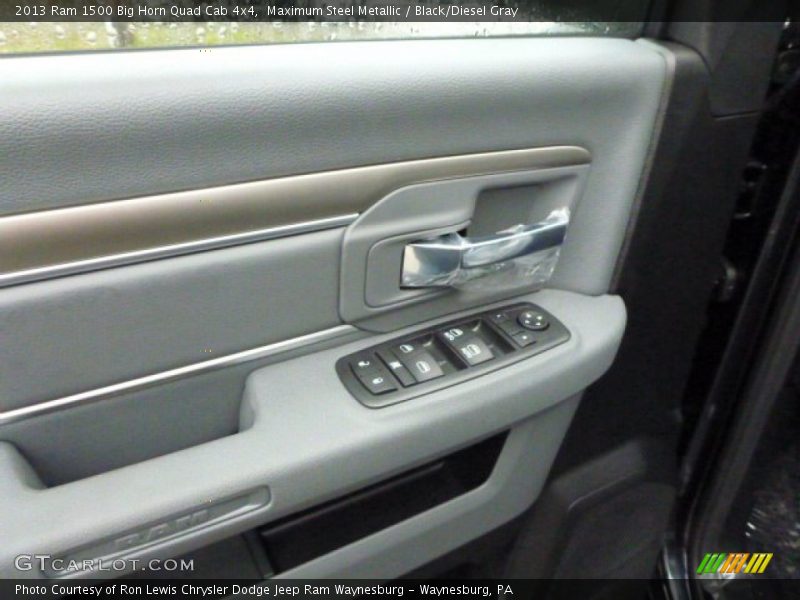 Maximum Steel Metallic / Black/Diesel Gray 2013 Ram 1500 Big Horn Quad Cab 4x4