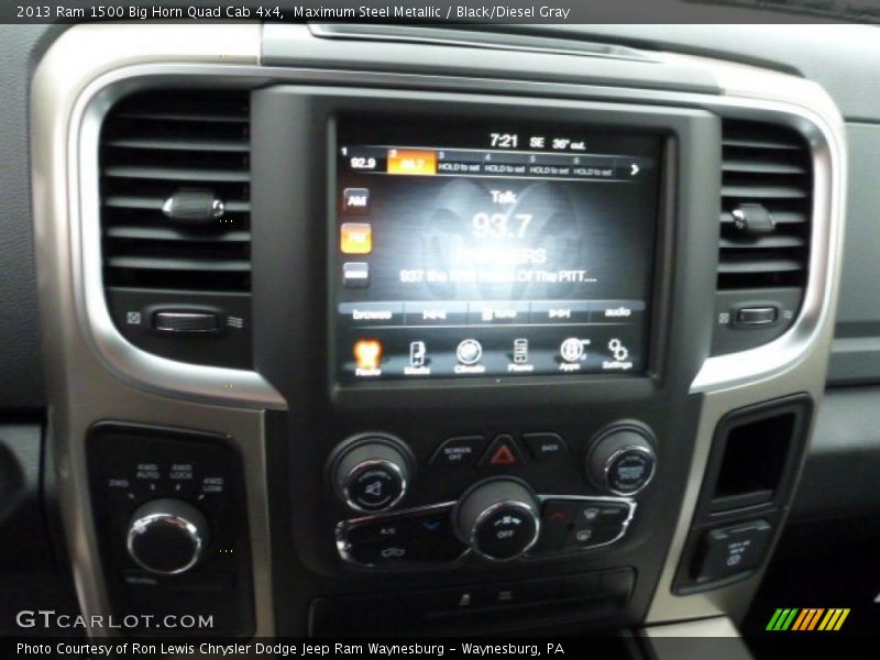 Maximum Steel Metallic / Black/Diesel Gray 2013 Ram 1500 Big Horn Quad Cab 4x4