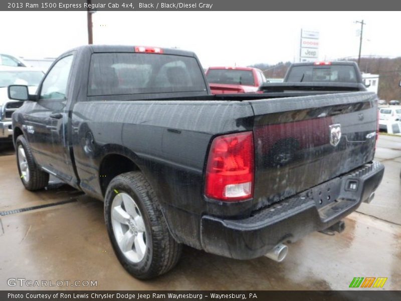 Black / Black/Diesel Gray 2013 Ram 1500 Express Regular Cab 4x4